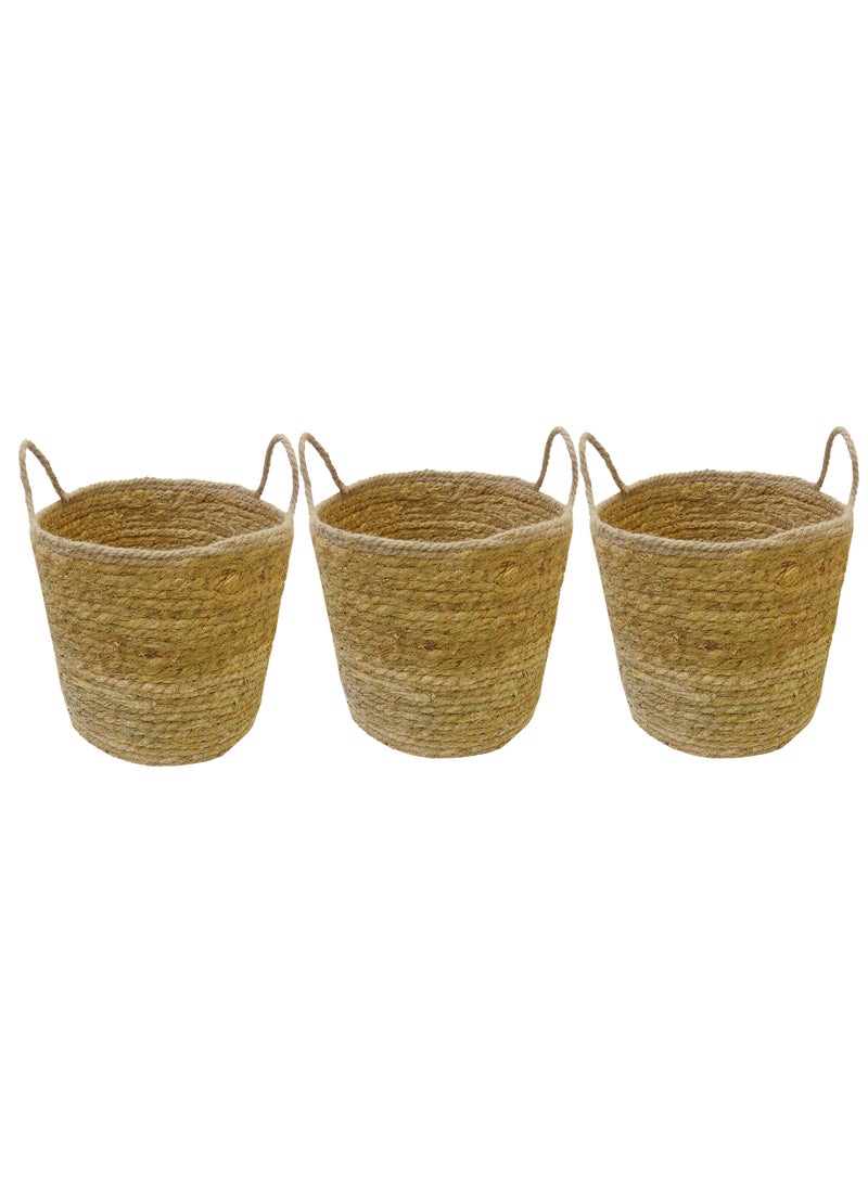 YINZUO Handwoven Basaket,Storage Baskets ,Hand pant Basket,House Storage Basket Wicker Laundry Basket Seagrass Basket Storage Organizer Storage  - Image 1