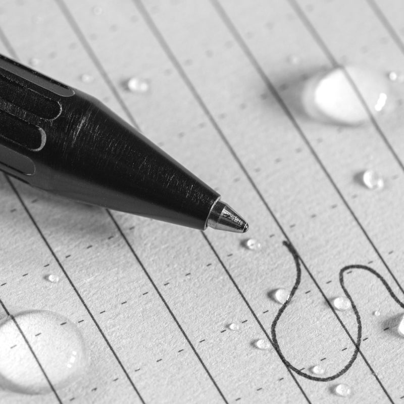 Rite in the Rain Weatherproof Bolt-Action Matte Black Metal Pen, Black Ink (No. BK16) - Image 2