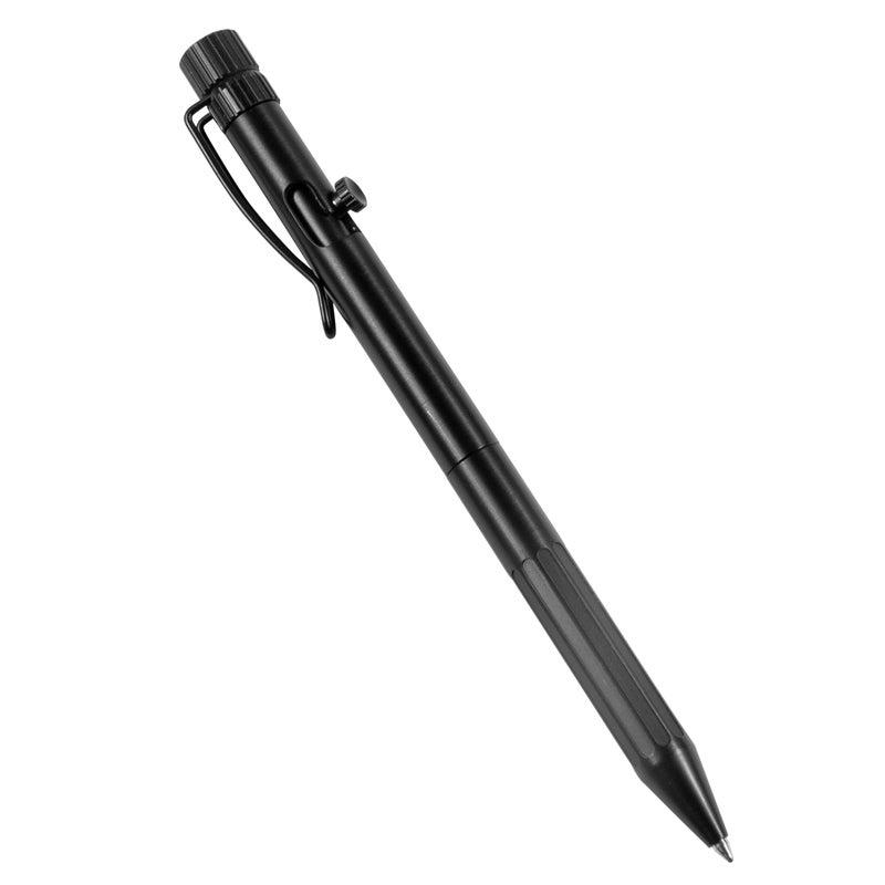 Rite in the Rain Weatherproof Bolt-Action Matte Black Metal Pen, Black Ink (No. BK16) - Image 1