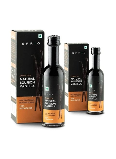 Extract Of Natural Bourbon Vanilla  Natural Vanilla Extract  Better Than Chemical Vanilla Essence  50 Ml (Pack Of 2)