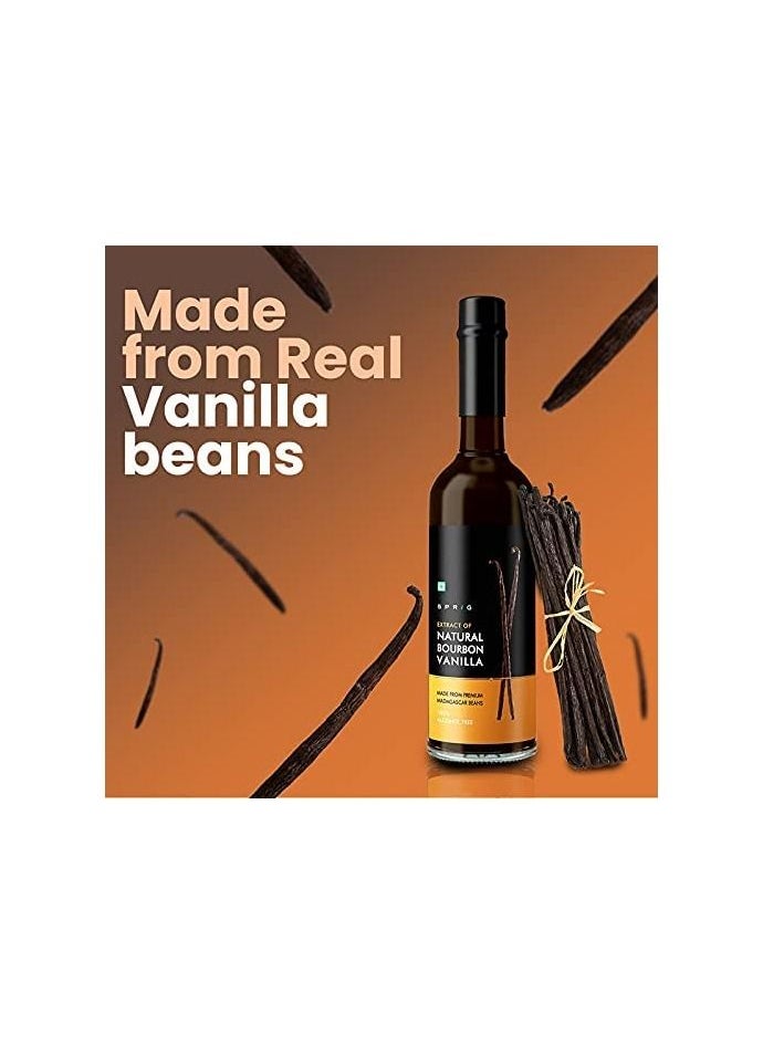 SPRIG - Extract Of Natural Bourbon Vanilla  Natural Vanilla Extract  Better Than Chemical Vanilla Essence  50 Ml (Pack Of 2) - Image 1