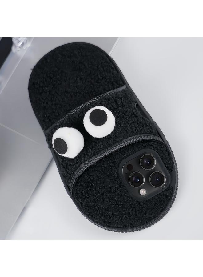 Zaboon Case For iPhone 12 Pro Max Creative Plush Big Eyes Slipper Design TPU Phone Case - Image 1