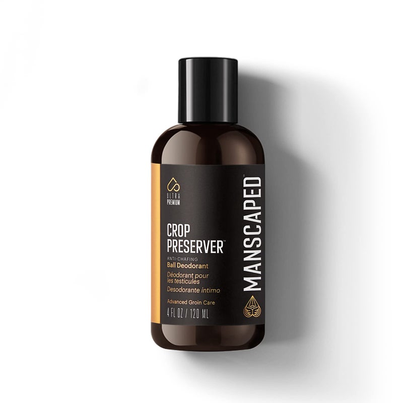 MANSCAPEDÂ® The Crop Preserver, Anti-Chafing Men's Ball Deodorant, Male Care Hygiene Moisturizer Featuring Soothing Aloe Vera, 4oz - Image 1