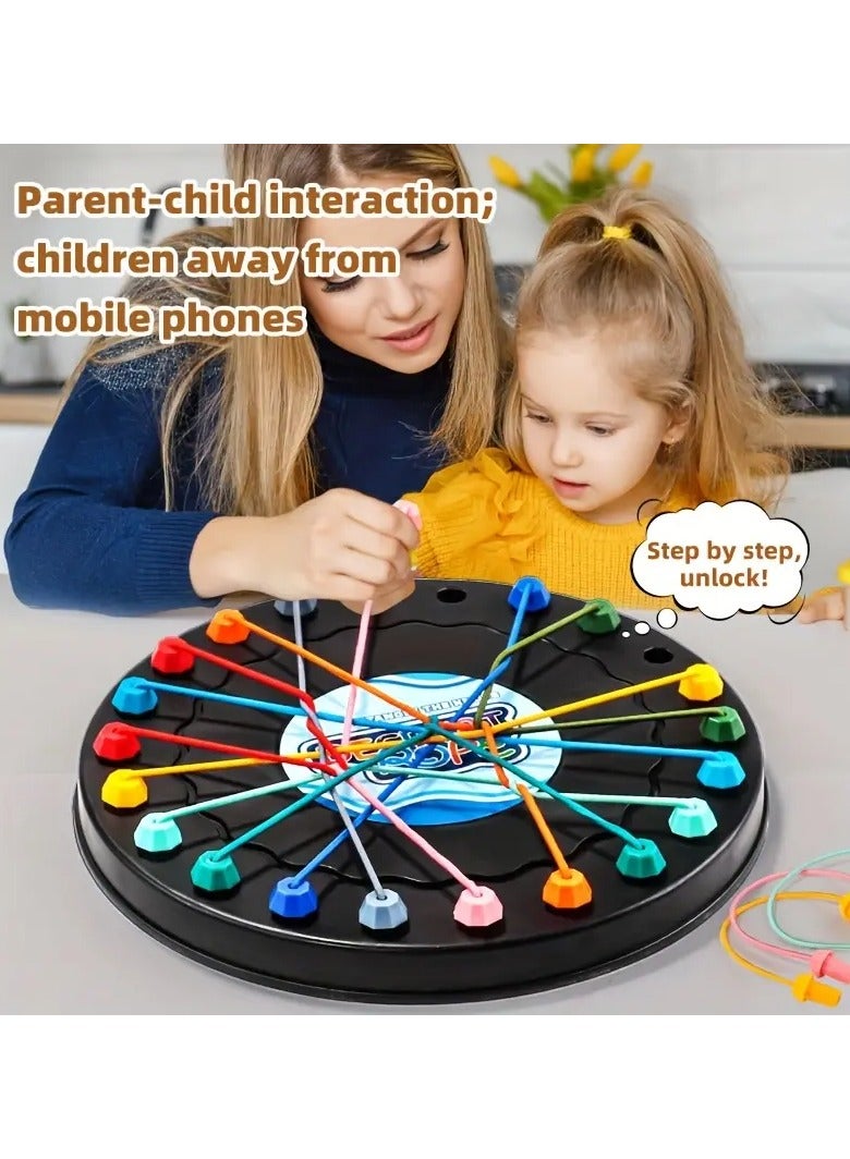 Brain-Teaser Rope Toy for Kids – Educational Puzzle Game for Ages 3-6, Enhances Focus & Coordination, Ideal for Parties & Family Fun  - Image 1
