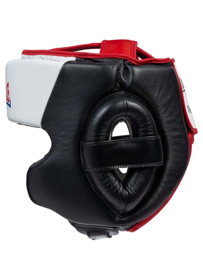 Lonsdale Stanford Headguard Black/White L/Xl  - Image 4