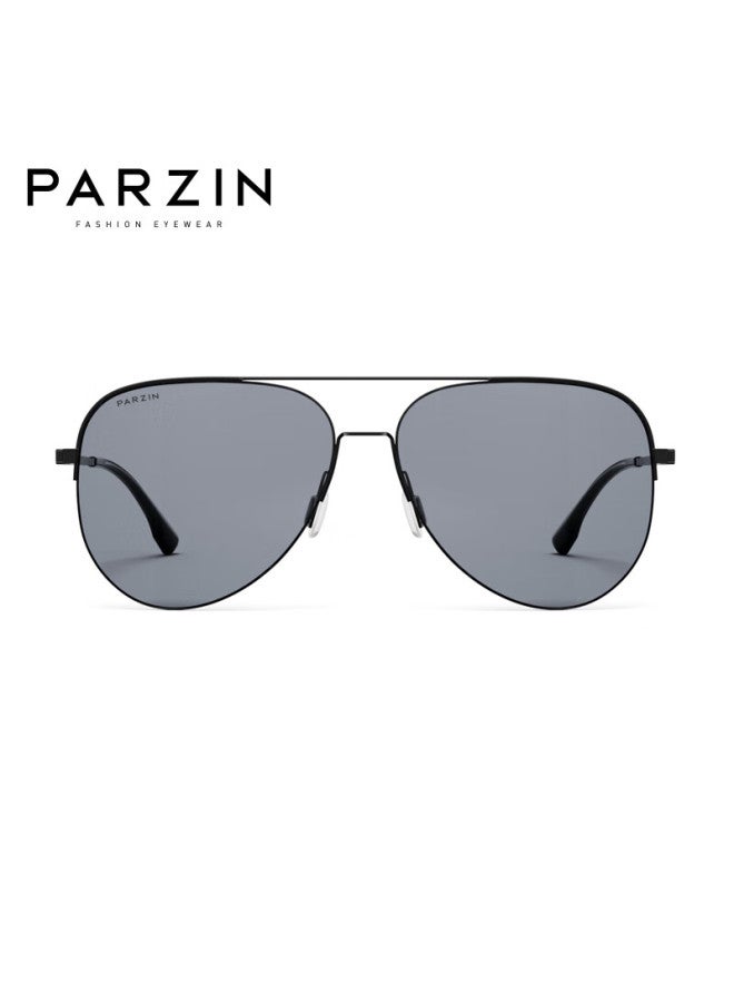 Parzin Polarized Sungl For Men, Fan Chengcheng Style Double-frame Aviator Gl, Uv Protection Driving Trendy Sungl Pz8380 - Image 5