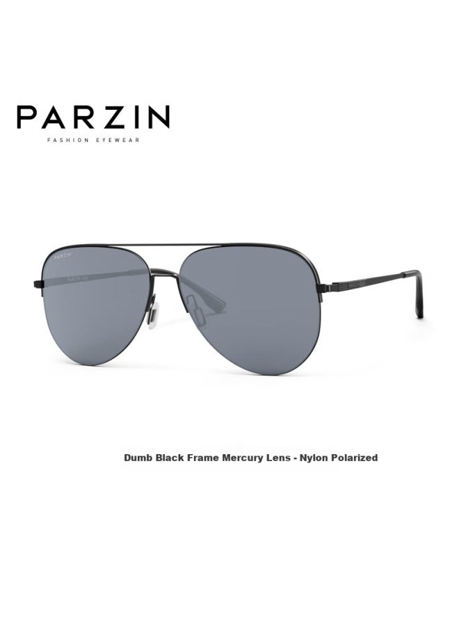 Parzin Polarized Sungl For Men, Fan Chengcheng Style Double-frame Aviator Gl, Uv Protection Driving Trendy Sungl Pz8380 - Image 1