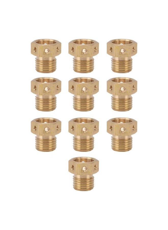 Thoraya 10PCS Misting Nozzle Brass Multiple Holes Anti Corrosion Fine Misting Water Nozzles for Cooling System Garden Lawn M14x1.5  - Image 1