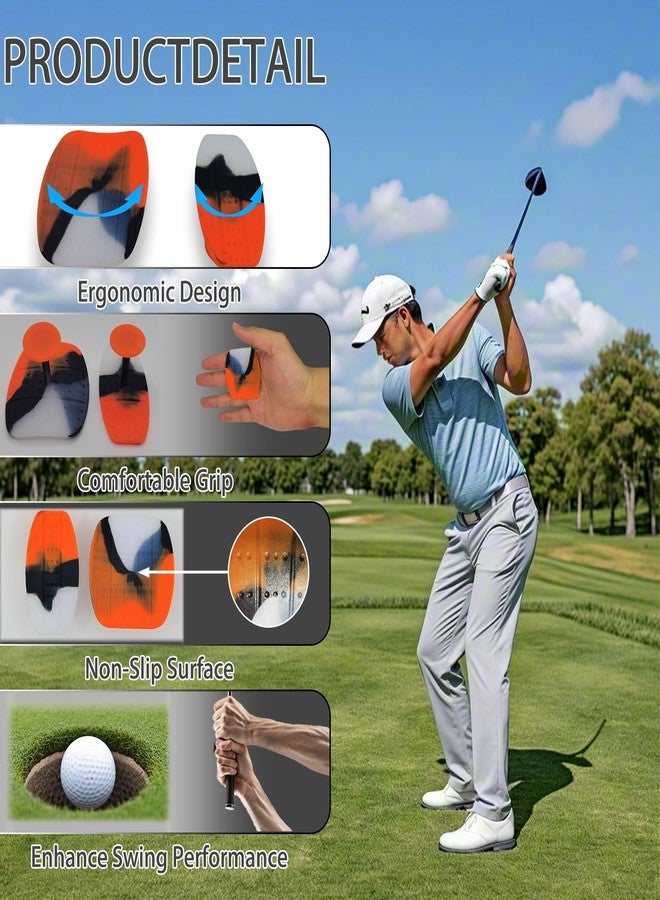 Kelyva Golf Swing Trainer T Grip Aid - Golf Grip Trainer, Rubber Golf Training Aid for Correct Posture, Two Sizes with Carry Bag - Image 2