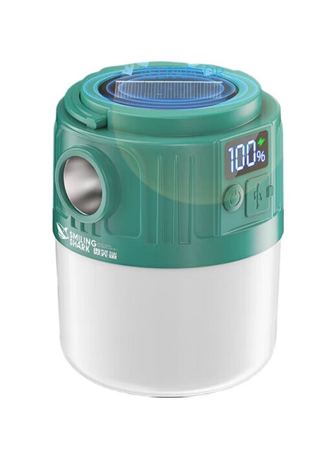SMILING SHARK Smile Shark Solar Outdoor Camping Light, Long-Lasting Battery, Tent Led Rechargeable Lighting, Hanging And Handheld Emergency Light - Image 3