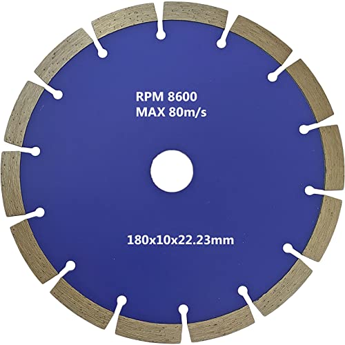 Inditrust 7" 180MM شفرة منشار الماس لقطع الرخام والحجر وزاوية الطحن لآلة القطع للخرسانة والرخام والبناء والبلاط 7 إنش 14 قطع - Image 1