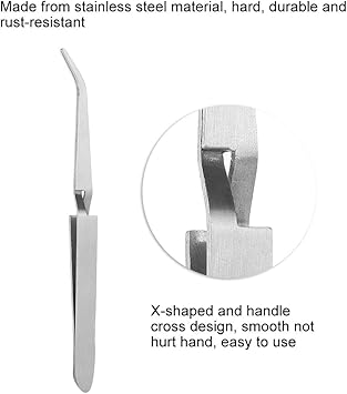 Brrnoo Rotekt Gel Nail Acrylic Nails Shaping Tweezer Clip Nail Art Tool Stainless Steel Ccurve Nail Pinching Tool Magic Wand Acrylic Gel Tips - Image 5