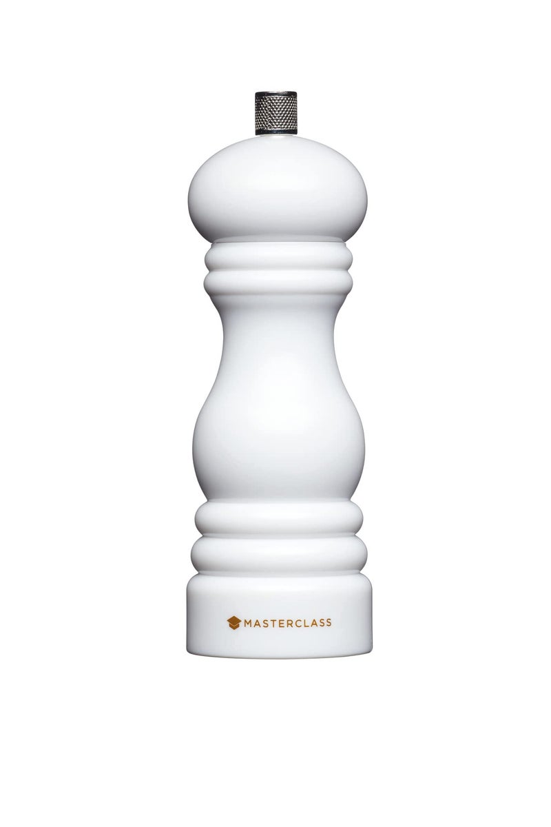 Master Class MasterClass Pepper Mill or Salt Grinder with Interchangeable Cap, Plastic, White, - Image 1