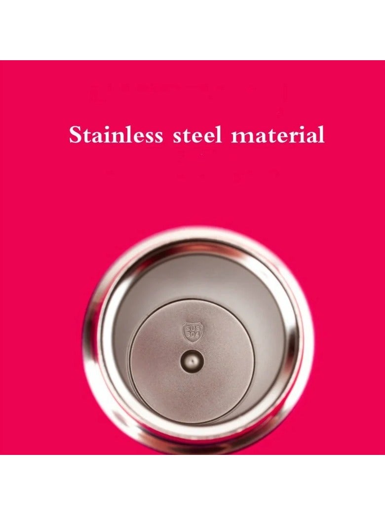 AROAQ Stainless Steel Vacuum Flask, Anti Slip Casual Outdoor Thermos Flask, Durable And Reliable Travel Water Bottle Cup, Spill Proof And Easy To Carry Vacuum Insulated Mug For Travel Outdoor, (Red) - Image 3