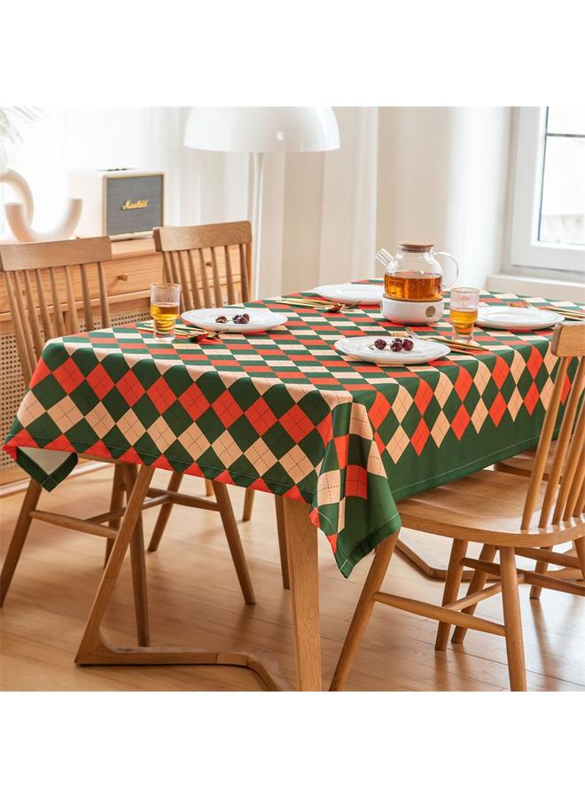 الأزرق جي دبليو مفرش المائدة الأحمر للعام الجديد خفيف وفاخر ، طاولة طعام عيد الميلاد ، مفرش المائدة الفرنسي ، جو مفارش المائدة ، زفاف عيد الميلاد - Image 1