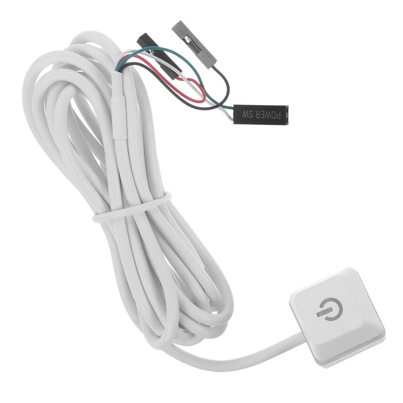 Computer Power Button Extension Cable 1 65m Black Easy Access Desktop PC Control - Image 2
