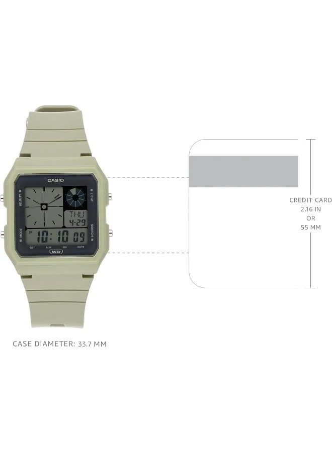 CASIO Men's Resin Digital Watch LF-20W-3ADF - 33.7 mm