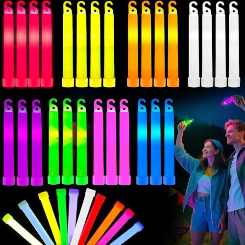 SHQDD 105 Pcs Glow Sticks 4 inch Glow In the Dark Sticks Halloween Party Favors Waterproof Glow Sticks Lights Bulk Party Pack for Kids with 9 Hours Duration Party Favors Light Stick for Halloween Party - Image 1