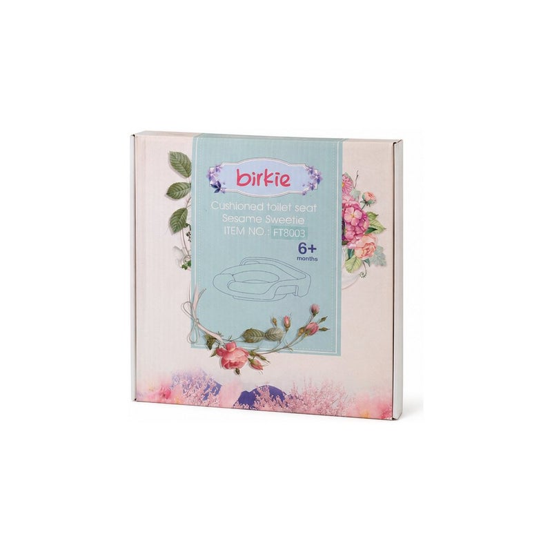 Birkie Toddler Toilet Training Seat in Blue and White for Ages 6 Months and Up | Little Wonders - Image 2