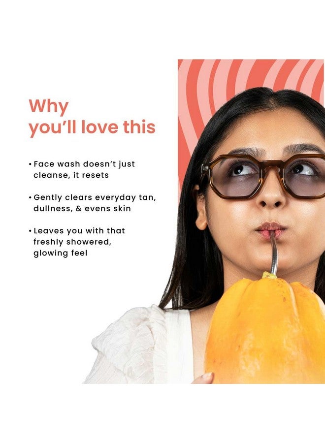 Foxtale Vitamin C Super Glow Face Wash with Papaya enzyme | Reduces Tan | Boosts Glow | Gently Exfoliates & Brightens Skin | Reduces Pigmentation | Face Wash for Men & Women- 100ml - Image 5