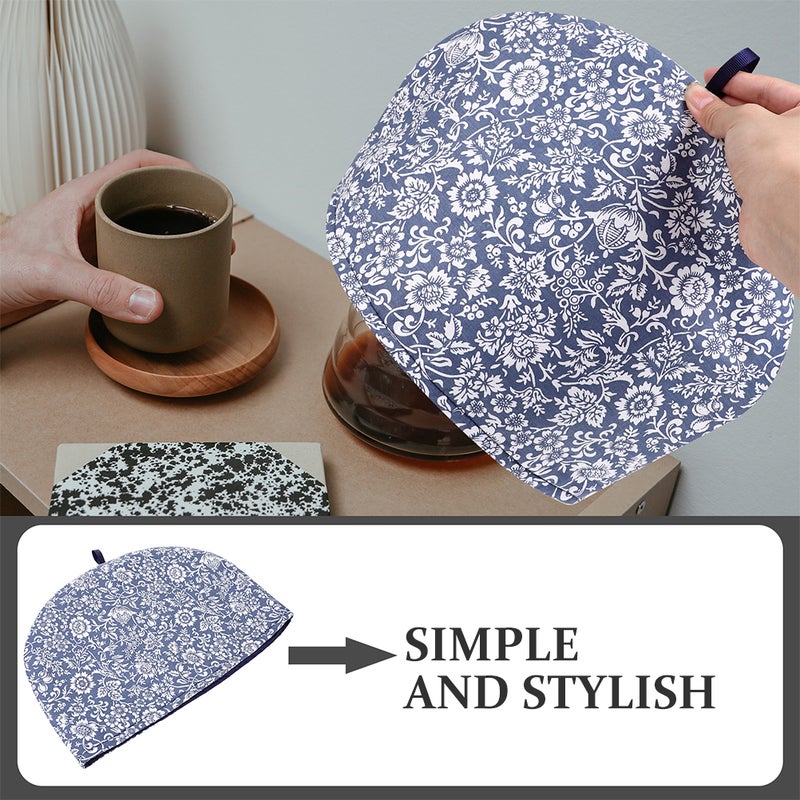 Insulated Teapot Hood Rectangular Cotton Cloth Cover For Tea Time Home Use 1Set - Image 5