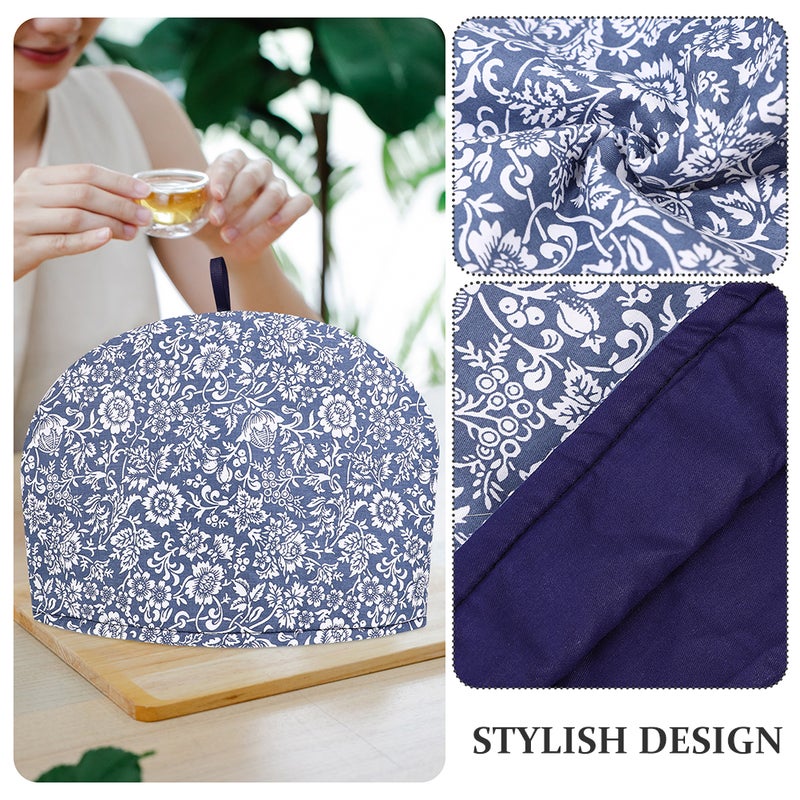 Insulated Teapot Hood Rectangular Cotton Cloth Cover For Tea Time Home Use 1Set - Image 4