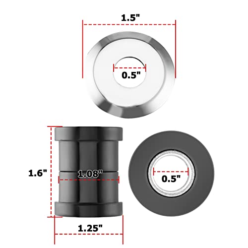 Dasen Handlebar Riser Damper Bushing Kit Compatible with Harley Sportster 1973-2023 Softail Dyna FXR 1973-2017 - Image 2