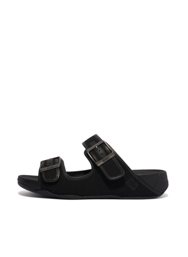 FitFlop 049-761 صندل رجالي من Fitflop GD6-001 Gogh Moc Buckle Slide باللون الأسود  - Image 1