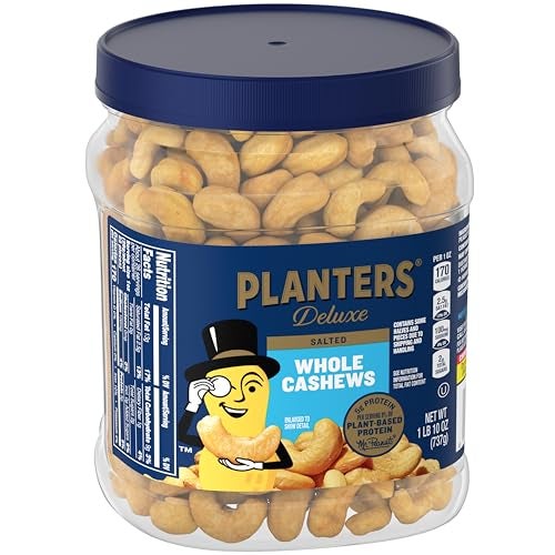 PLANTERS Fancy Whole Cashews with Sea Salt 26 Ounces  Pack of 1 Resealable Jar  Made with Simple Ingredients  Good Source of Vitamins and Minerals  Kosher Packaging May Vary - Image 5
