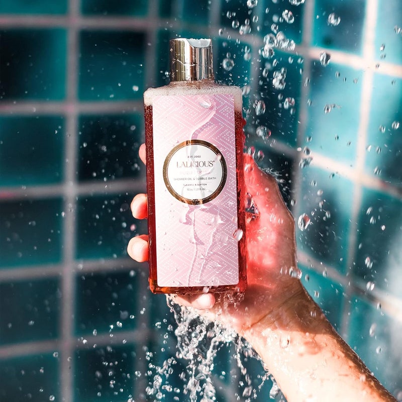 LALICIOUS Sugar Kiss Shower Oil Bubble Bath Natural Shower Cleanser with Topical Probiotics Grapeseed Oil Bath Soap Product for Shower Bath Shaving No Parabens 10oz - Image 2