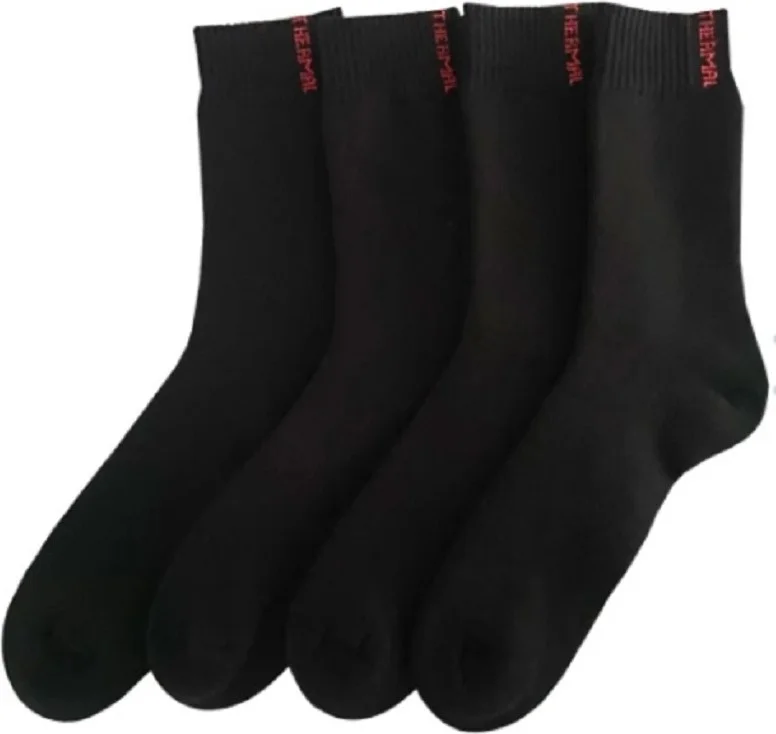 KYC Shopping Thermal Towel 6 Pairs of Winter Plain Socks