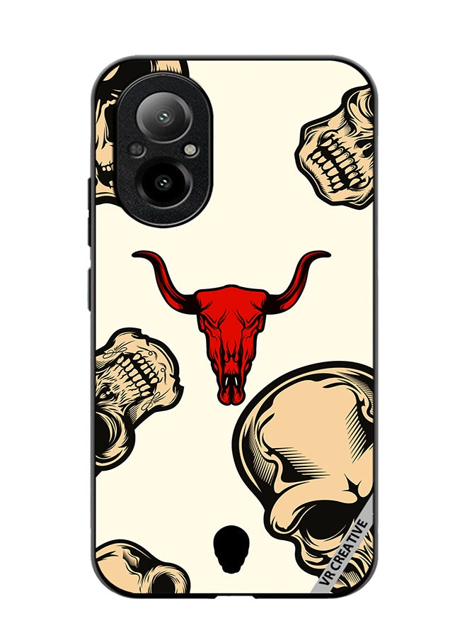 VR CREATIVE Protective Case Cover For Realme C67 4G Skulls Design Multicolour - Image 1