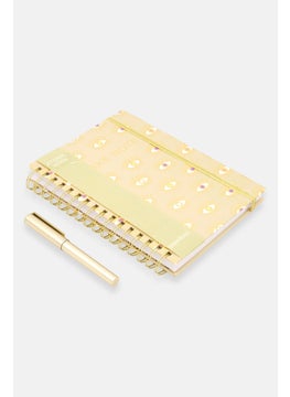 Paperbuzz Spiral Notebook With Pen, Gold Combo  - Image 3