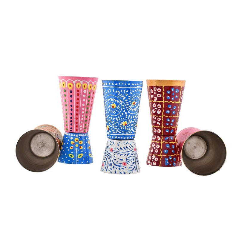 SAMRUDDHI ASSOCIATESAluminium Set of Five Cocktail Glasses Premium Shatterproof Martini Glassware  - Image 4
