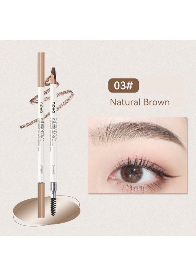نوفو مقاومة للماء طويلة الأمد الحاجب قلم رصاص 03Natural Brown - Image 2