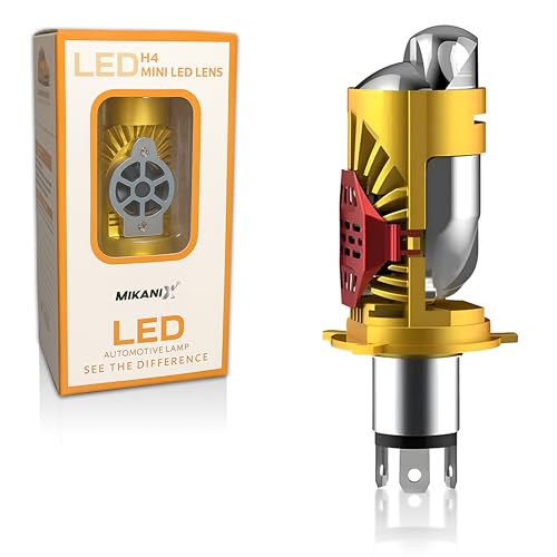 OBEROI'S TRADERS Ultra Bright Led Headlight Bulb/Headlamp Projector With HD Condenser Lens | High & Low Beam | Universal for Bikes & Scooty (Pack of 1), Silver - Image 1