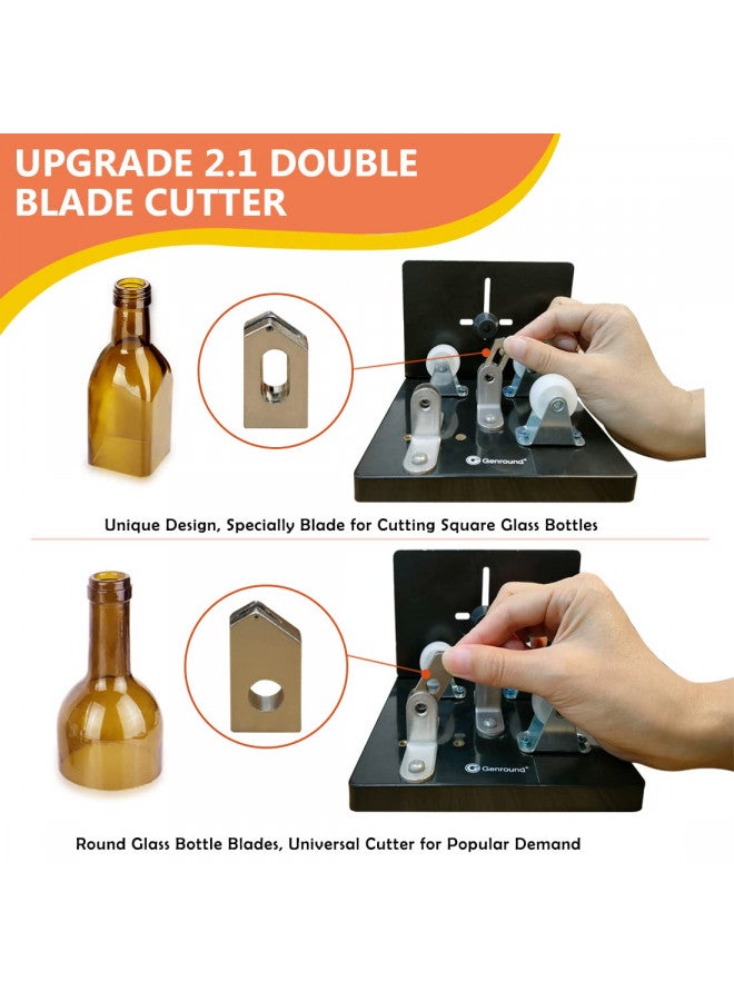 Genround Bottle Cutter, Genround Upgrade 2.1 Glass Bottle Cutter Machine for Round, Square and Oval Bottle Cutting | Cut Bottle From Neck To Bottom | Glass Cutter Bottle Cutting Tool For DIY Projects - Image 2