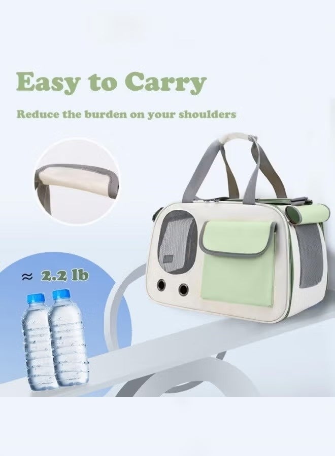 JOGAMS Cat Airline Crate Dog Carrier 16.5 lb Pet Foldable Travel Carry Soft Side Cat Carrier Roll Up Cover for Nervous Cats - Image 4