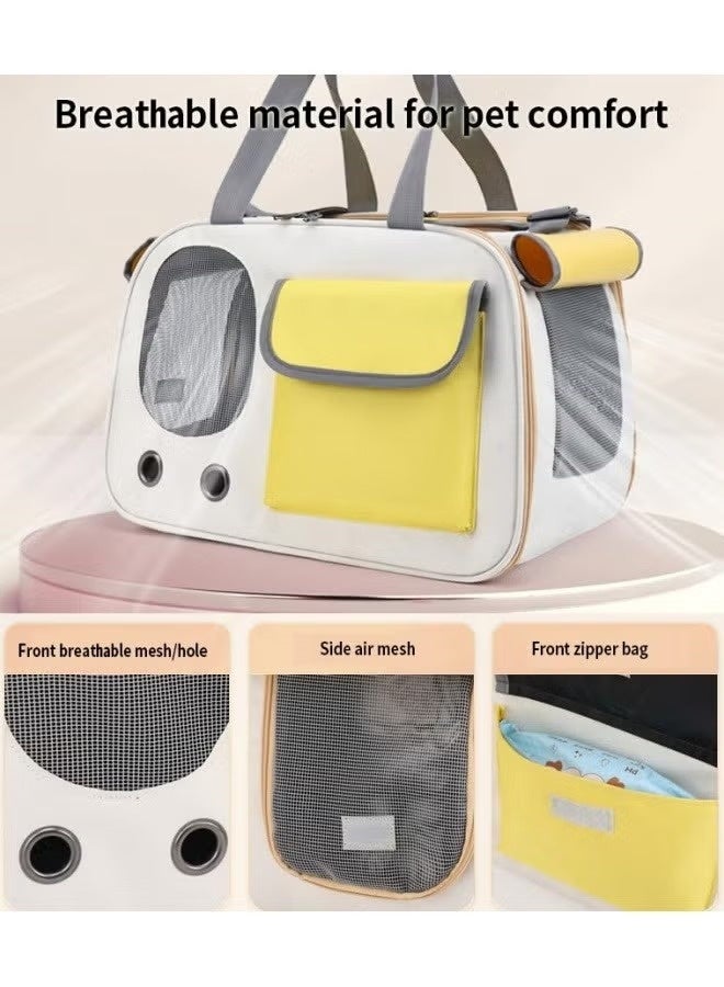 JOGAMS Cat Airline Crate Dog Carrier 16.5 lb Pet Foldable Travel Carry Soft Side Cat Carrier Roll Up Cover for Nervous Cats - Image 5