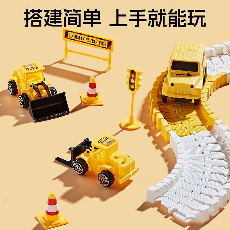 مجموعة ألعاب مركبات هندسية بناء مسار DIY - Image 3