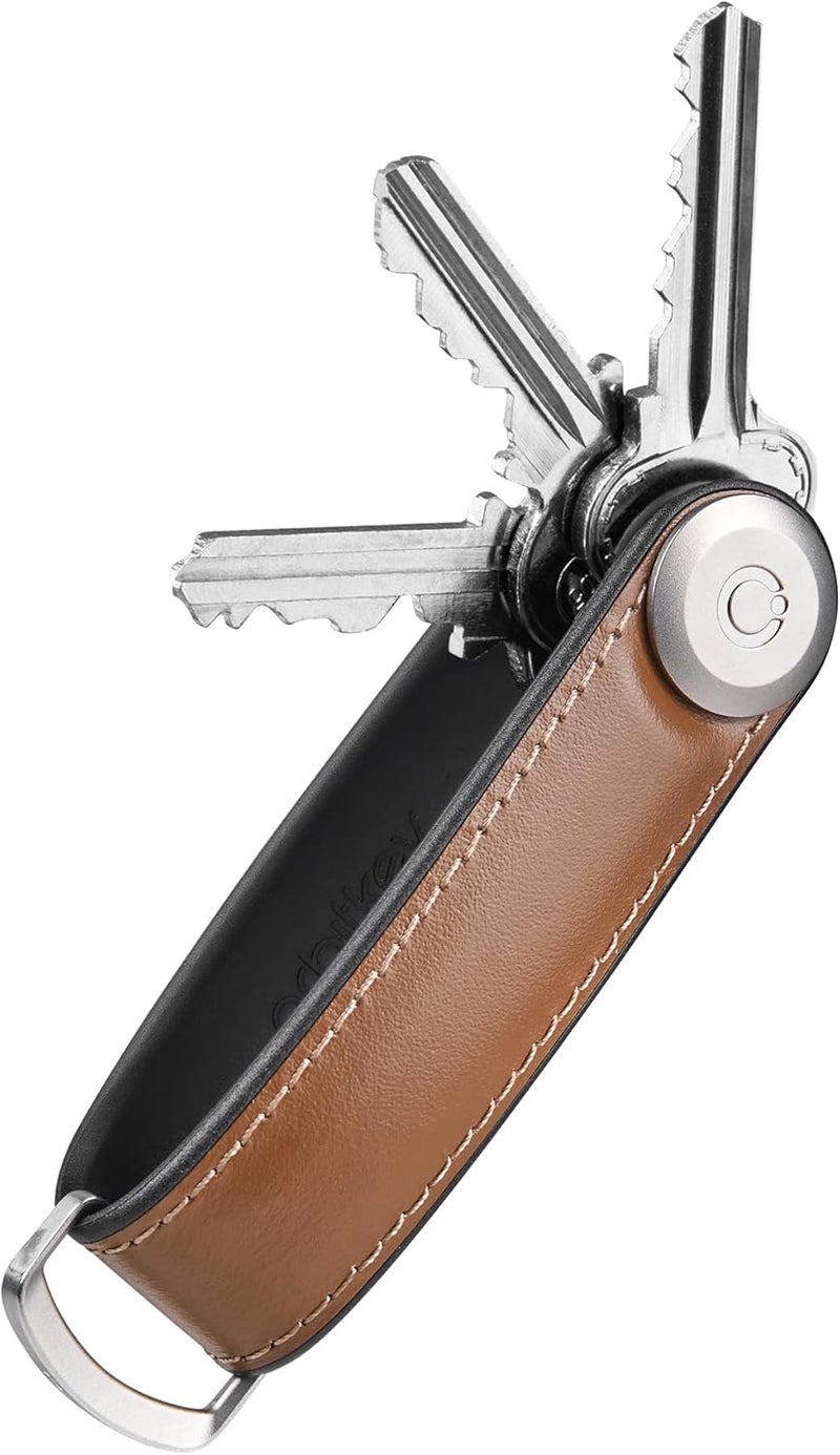 Orbitkey Hybrid Leather Key Organiser - Premium Nappa Leather and TPU - Slim and Quiet Profile - Image 1