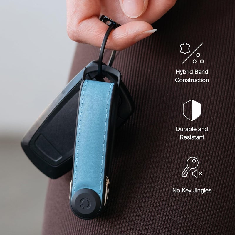 Orbitkey Hybrid Leather Key Organiser - Premium Nappa Leather and TPU - Slim and Quiet Profile - Image 3