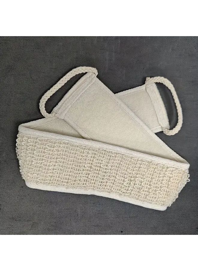 Natural Loofah Sponge Back Scrubber Long Handle Ergonomic Grip Exfoliating Body Scrub For Men And Women - Image 5