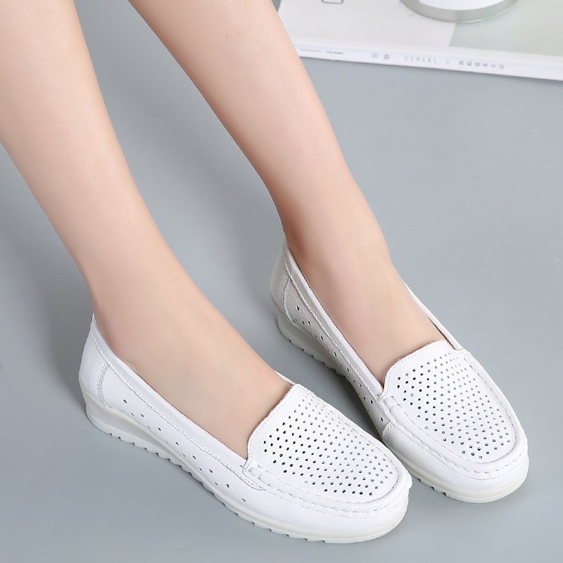 Nurse Shoes For Women, Breathable And Fleece-Lined Cotton Shoes, Comfortable For Long Standing, Lightweight, Non-Slip, Odor-Resistant Work Shoes For Healthcare Professionals - Image 4