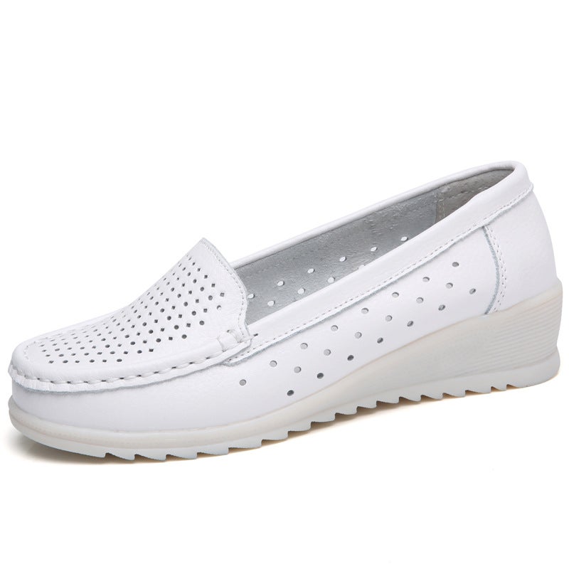 Nurse Shoes For Women, Breathable And Fleece-Lined Cotton Shoes, Comfortable For Long Standing, Lightweight, Non-Slip, Odor-Resistant Work Shoes For Healthcare Professionals - Image 1
