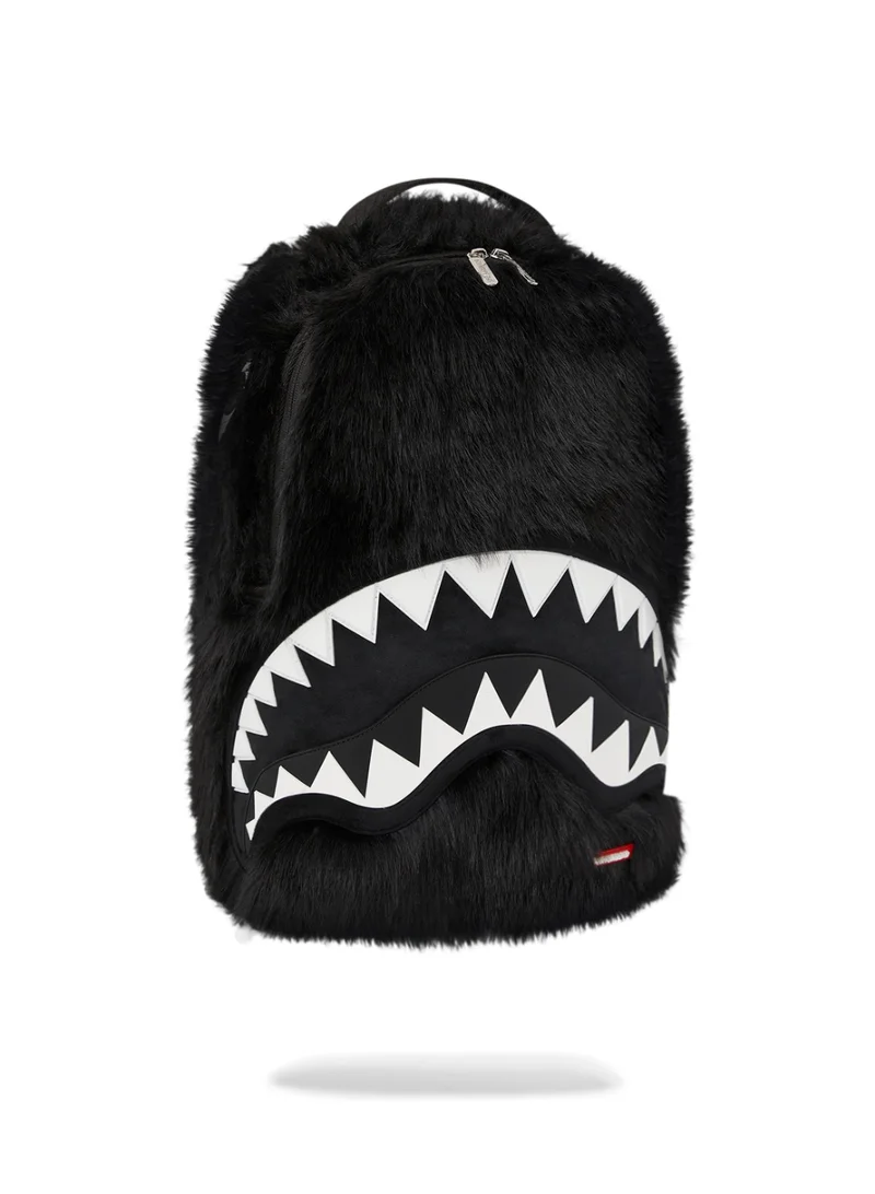 SPRAYGROUND SG FUR CRAY BLACK BACKPACK