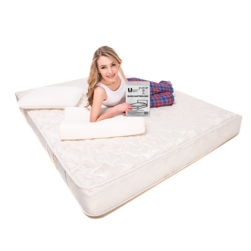 Uboxes uBoxes Queen Size Mattress Covers/Bags 61" x 15" x 104" (Pack of 2) Moving Supplies  - Image 5