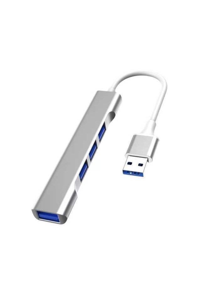 Expansion Dock Type-c Interface One-to-two USB3.0 Five-in-one Multifunctional Docking Station Hub Computer-Number Of Interfaces:type-c To 4USB Gray Belt Line  - Image 5