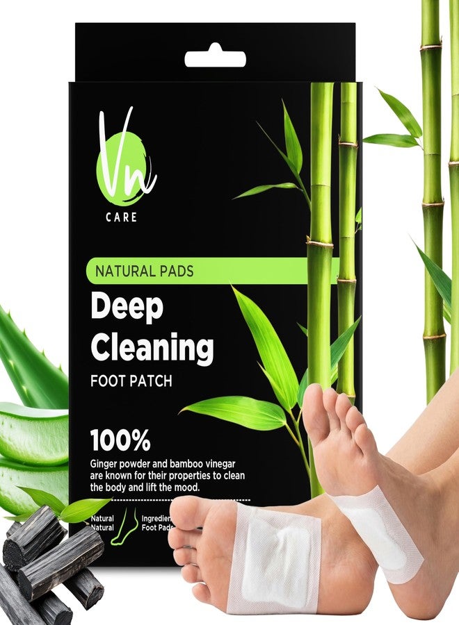 Vn care 20 Pads 100% Herbal And Gentle Ingredient Detox Foot Pads, 20 Pieces, Natural Ingredients for Sleep AidPain Relief, Toxin Removal with Bamboo Vinegar and Acupoint Micro-Massage Technology detox foot patch (Pack of 20) - Image 1