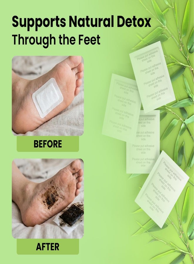 Vn care 20 Pads 100% Herbal And Gentle Ingredient Detox Foot Pads, 20 Pieces, Natural Ingredients for Sleep AidPain Relief, Toxin Removal with Bamboo Vinegar and Acupoint Micro-Massage Technology detox foot patch (Pack of 20) - Image 3